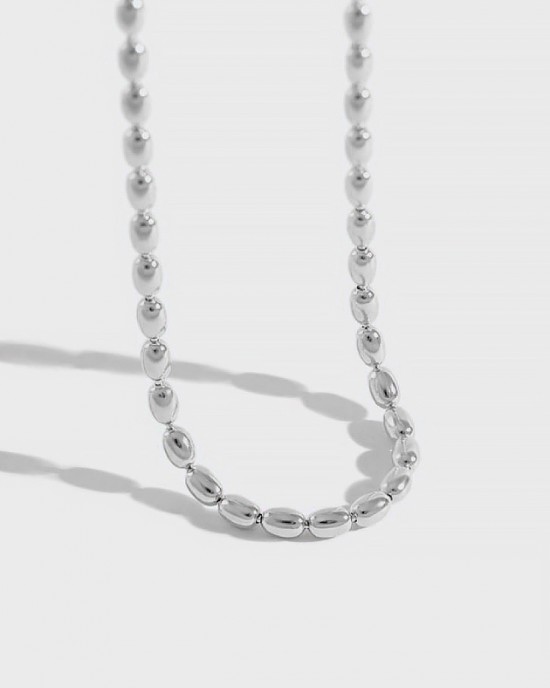 SABRINA Sterling Silver Bead Chain