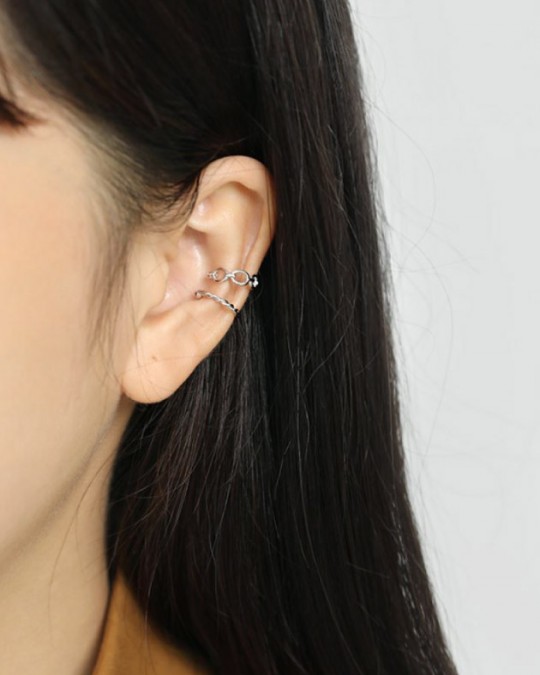 KAREN Sterling Silver Ear Cuff
