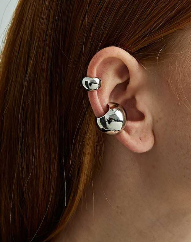 VICKIE Silver Ear Cuff | Small Size