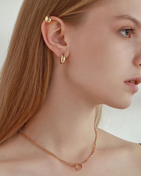 VICKIE Gold Ear Cuff | Small Size