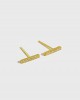 ABBY Gold Vermeil T-Bar Earrings