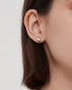 GIA Sterling Silver Stud Earrings