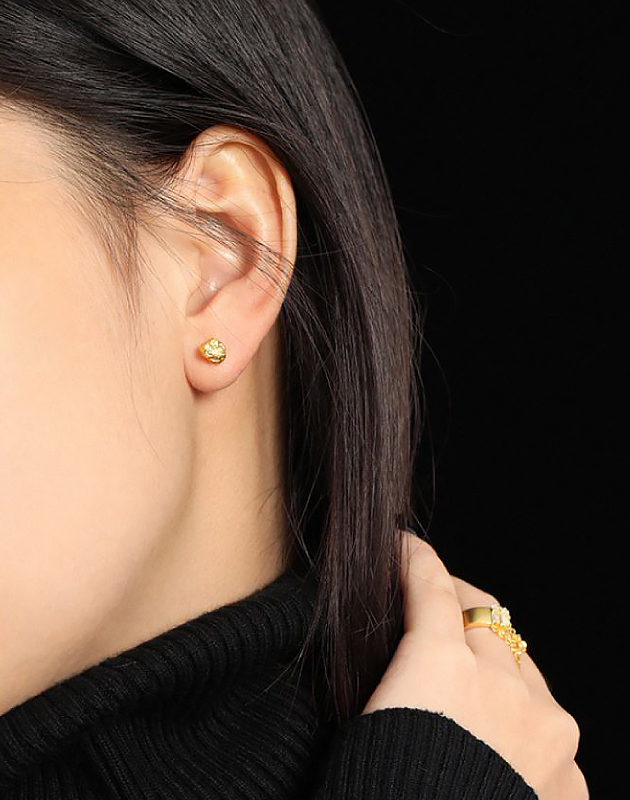 JESS Gold Vermeil Stud Earrings