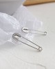 SAFETY PIN Sterling Silver Earrings