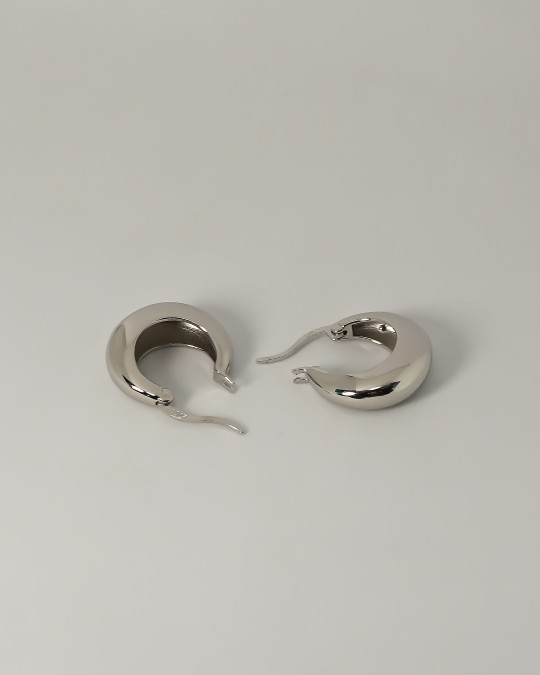CLARA Sterling Silver Hoop Earrings