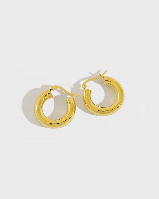 DORA Gold Vermeil Hoop Earrings