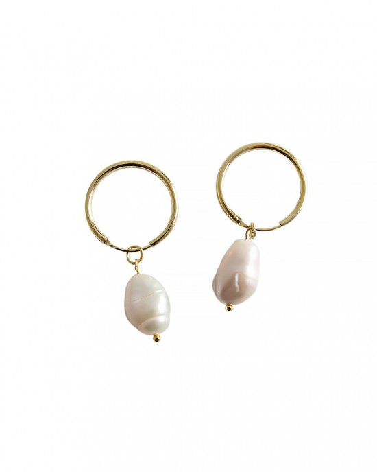 JULIETTE Gold Baroque Pearl Earrings