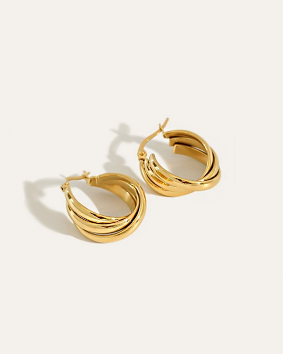KIARA Gold Hoop Earrings