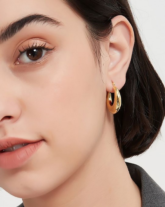 LEONA Gold Vermeil Hoop Earrings