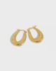 LYRA Gold Vermeil Hoop Earrings