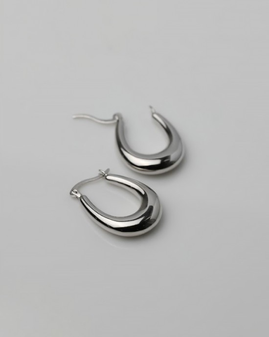 LYRA Sterling Silver Hoop Earrings