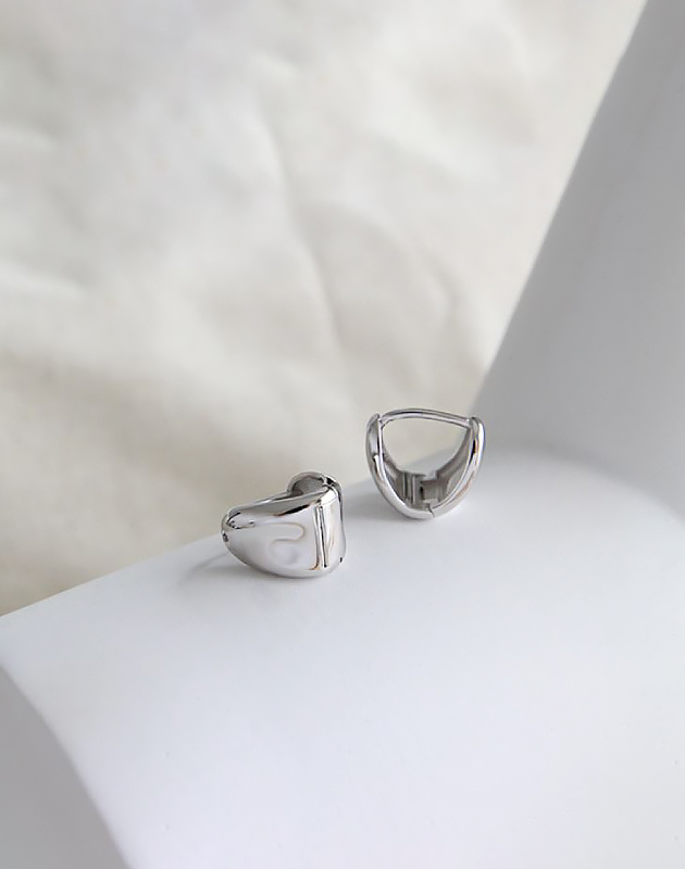 CARA Sterling Silver Huggies