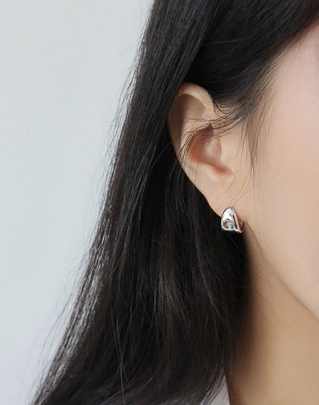 CARA Sterling Silver Huggies