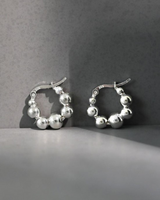 SUZY Sterling Silver Hoop Earrings