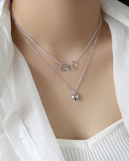 AIKO Sterling Silver Necklace