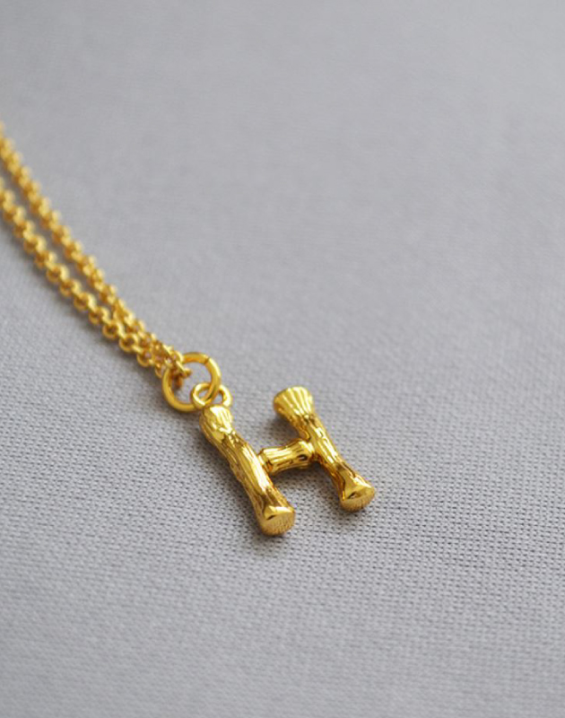 ALPHABET Necklace | Letter H
