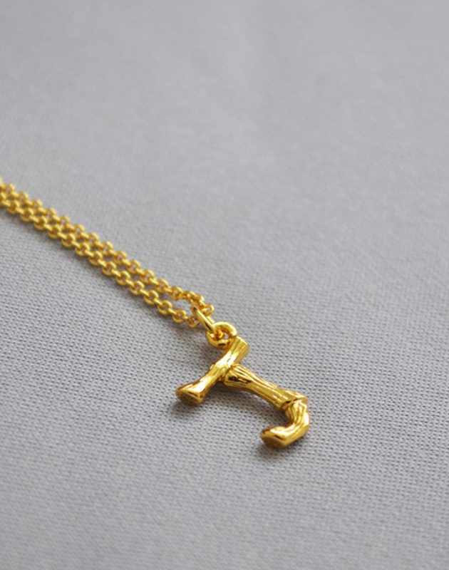 ALPHABET Necklace | Letter J