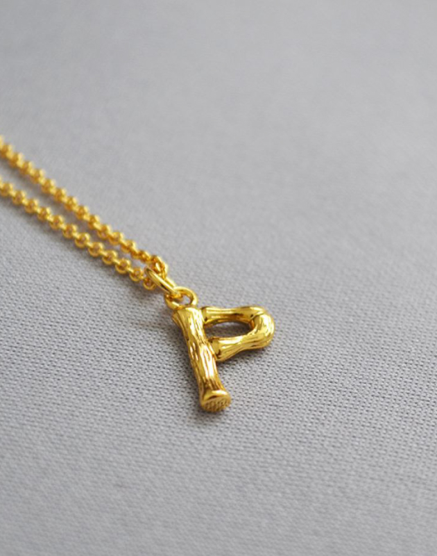 ALPHABET Necklace | Letter P