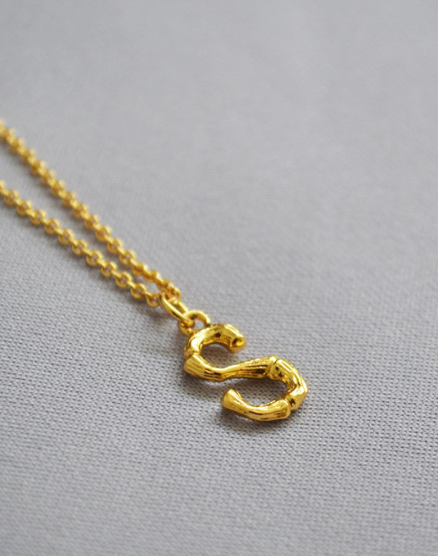 ALPHABET Necklace | Letter S