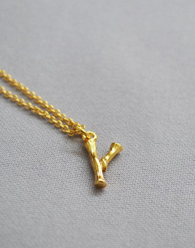 ALPHABET Necklace | Letter Y