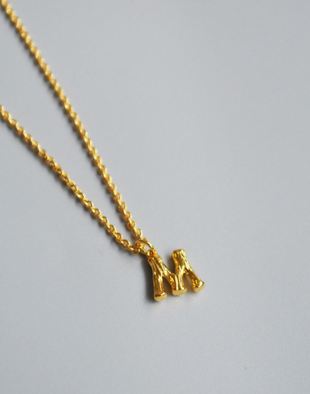 ALPHABET Necklace | Letter M
