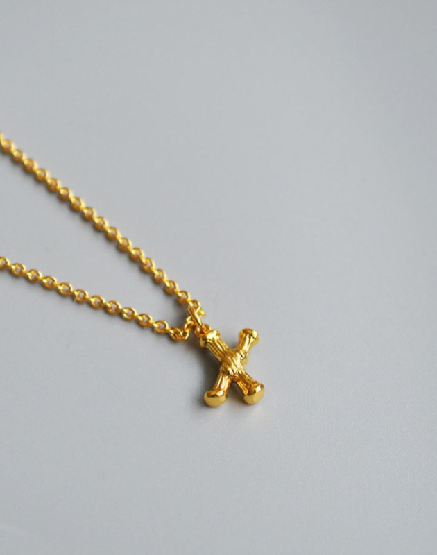 ALPHABET Necklace | Letter X