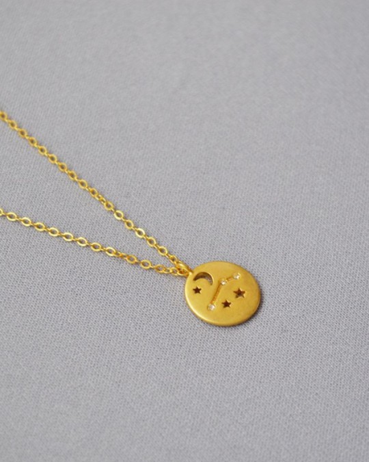 ARIES Constellation Coin Necklace