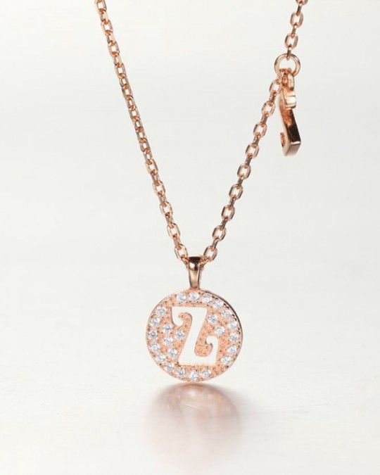 DIAMOND ALPHABET Necklace | Letter Z