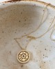 DIAMOND CLOCK Gold Vermeil Necklace