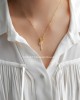 DIAMOND KEY Gold Vermeil Necklace