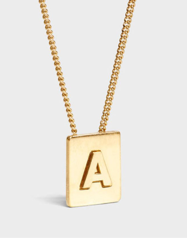 INITIAL Necklace | Letter A
