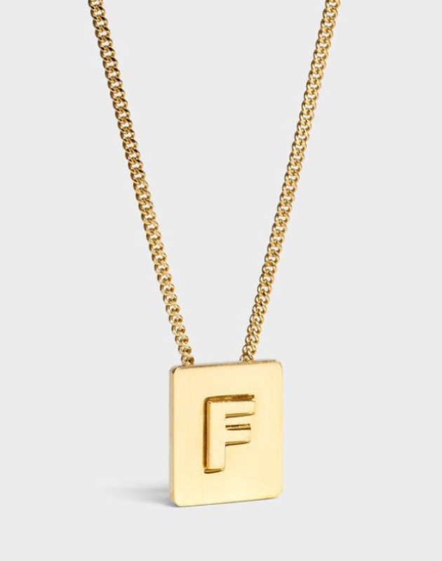 INITIAL Necklace | Letter F