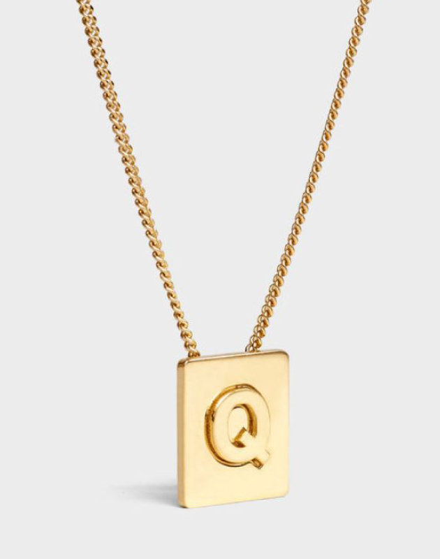 INITIAL Necklace | Letter Q