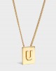 INITIAL Necklace | Letter U