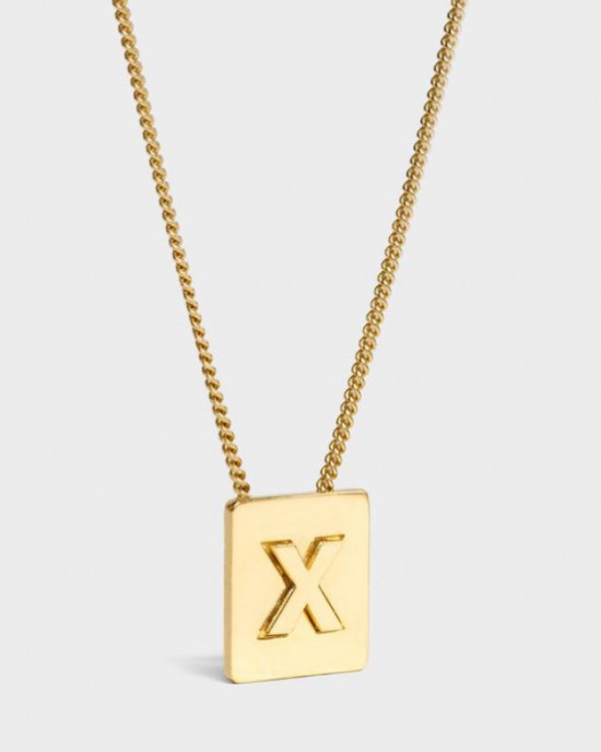 INITIAL Necklace | Letter X