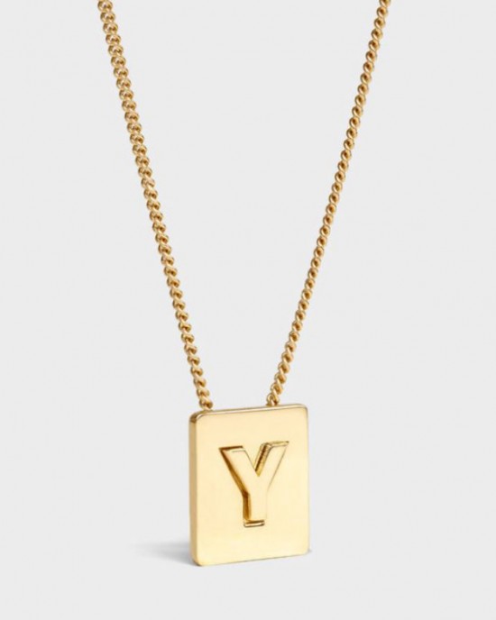 INITIAL Necklace | Letter Y