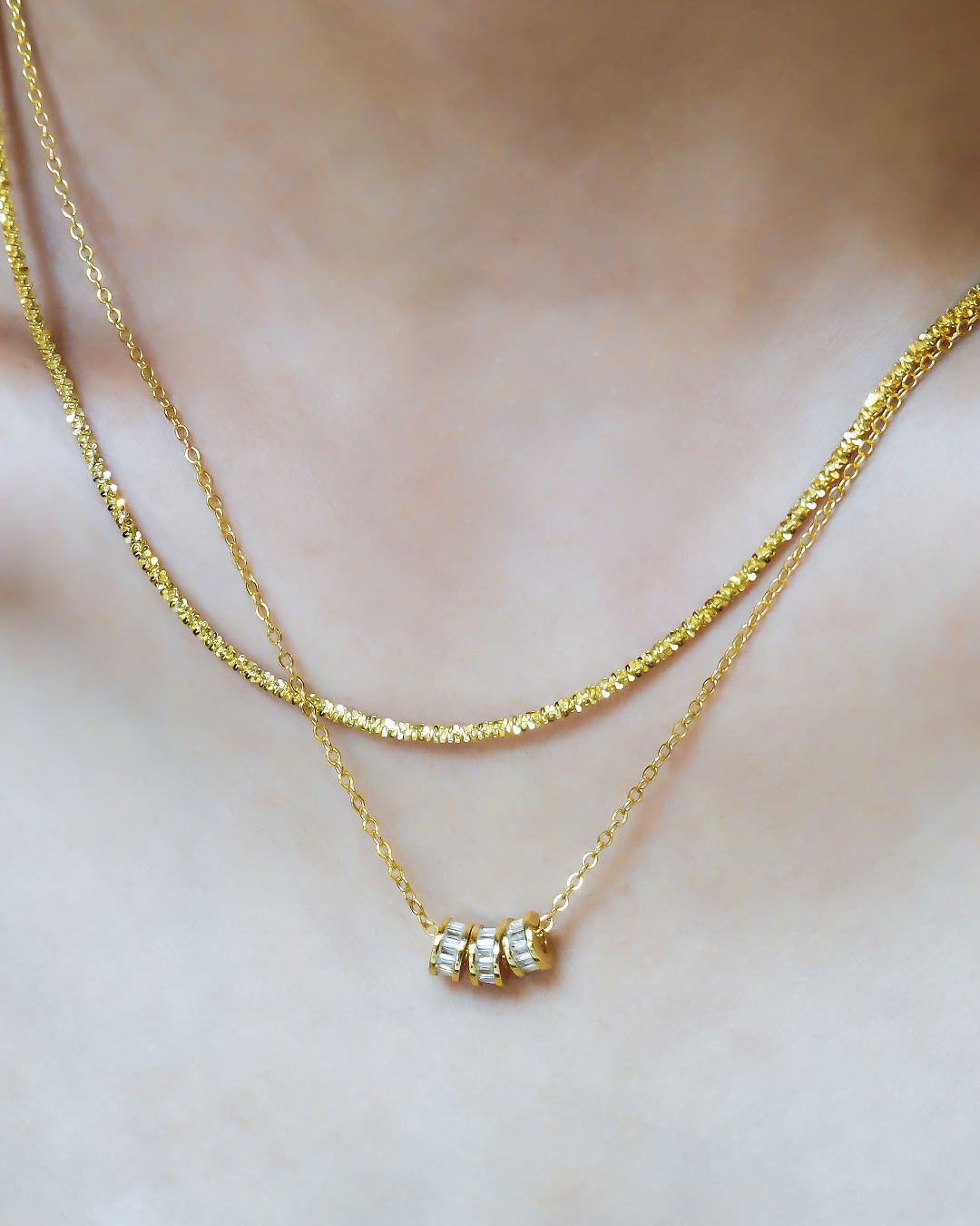 LUCKY 18k Gold Vermeil Pendant Necklace INXSKY