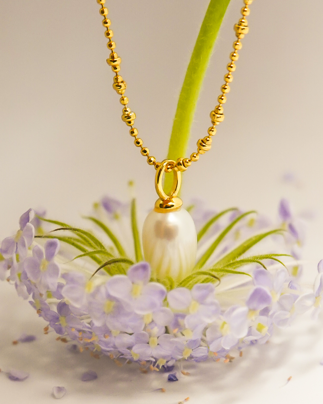 OPHELIA Gold Vermeil Pearl Necklace OPHELIA Gold Vermeil Pearl Necklace
