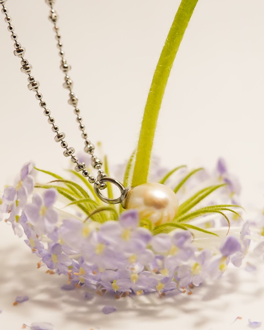 OPHELIA Sterling Silver Pearl Necklace OPHELIA Sterling Silver Pearl Necklace