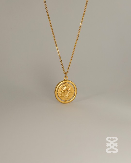 ROSE Coin Necklace