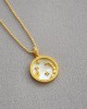 SCORPIO Zodiac Nacre Button Necklace