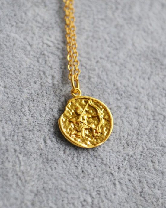 SAGITTARIUS Zodiac Coin Necklace