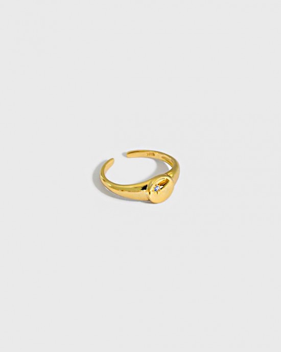 AURORA Gold Vermeil Signet Ring