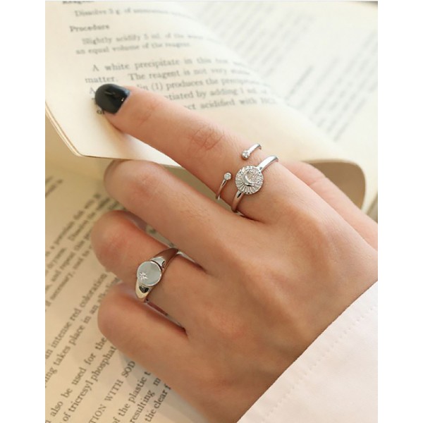 Thea Sterling Silver Ring plated in 18K Gold main image 0