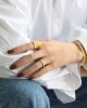 Thaïs Gold Vermeil Signet Ring 