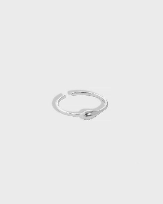 THEA Matte Sterling Silver Ring 