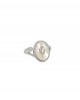 TULIP Sterling Silver Nacre Ring